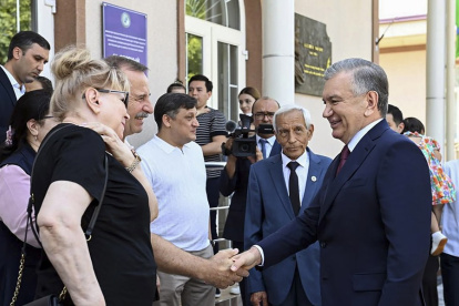 El presidente de Uzbekistán, Shavkat Mirziyóyev, en una imagen de archivo.