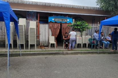 Babahoyo. El cuerpo del obrero fue velado este miércoles 12 de julio de 2023.