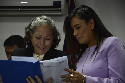 Patricia Ochoa, viuda del excomandante Jorge Gabela