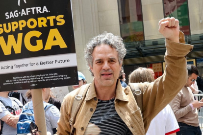 Mark Ruffalo es uno de los actores que se sumó a la huelga