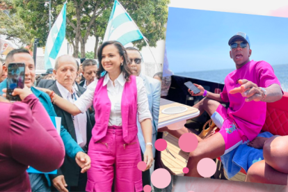 El rosa no se escapa de políticos ni de jugadores