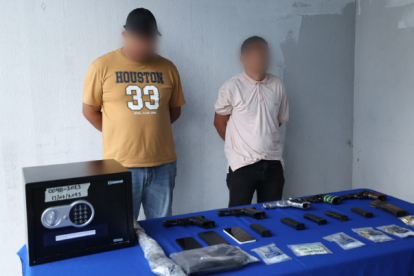 Los presuntos delincuentes fueron detenidos.