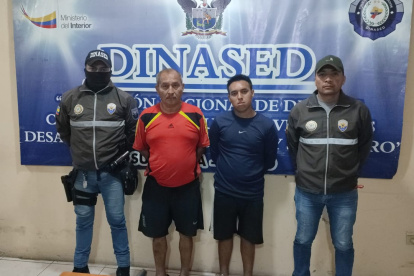 La policía presentó a los presuntos autores del doble crimen.