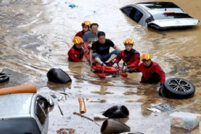 Las zonas más golpeadas son el centro y el sur del país con 30 y un 40 % más de precipitaciones