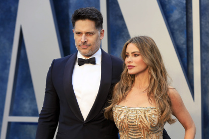 Imagen de archivo de la actriz colombiana Sofía Vergara y el actor Joe Manganiello.