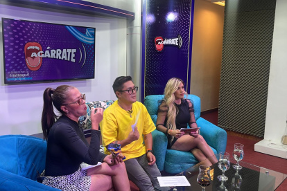 Tábata Gálvez, El Cuy y Mafer.