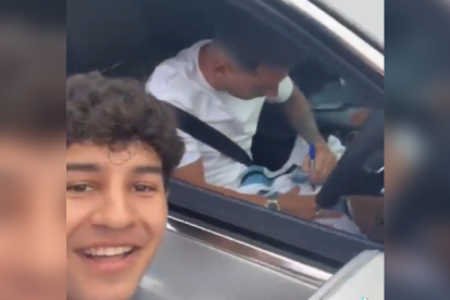 El ecuatoriano Mario Mora logró interactuar con Lionel Messi, en Miami