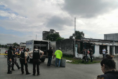 Hecho. Las víctimas mortales fueron llevadas a la morgue de Quevedo.