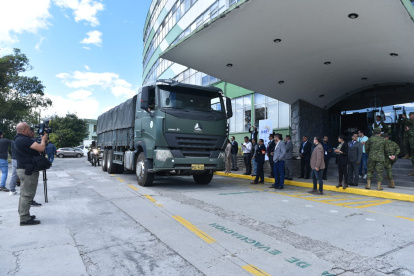 Este 20 de julio de 2023 se hizo los primeros traslados de material electoral desde el IGM hacia la empresa integradora.