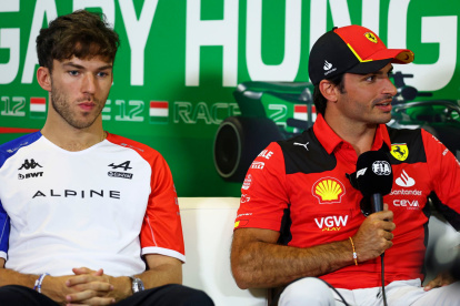 El español brindó una entrevista a los medios antes del arranque de la carrera.