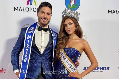 Andrea Aguilera con Iván