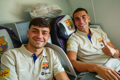 Los jugadores arribaron a Los Ángeles donde jugarán su primer cotejo este fin de semana.