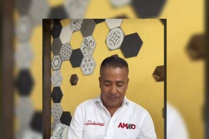 El candidato Bolívar Armijos, en un video de Tik Tok.