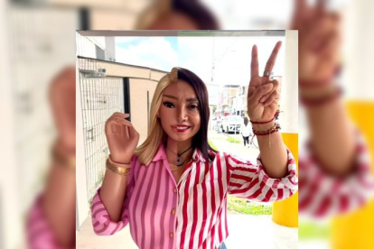 La candidata Mery Zamora.