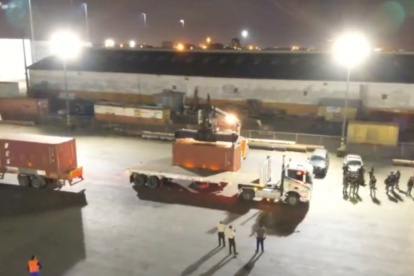 Transporte. Dos cargamentos de municiones llegaron al país para la Policía este fin de semana.