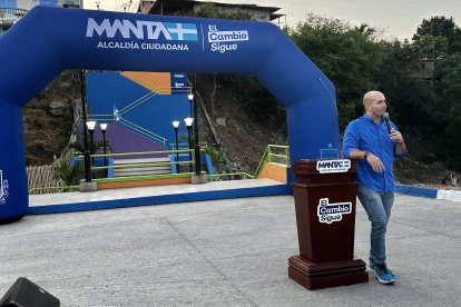 Agustín Intriago, alcalde de Manta.