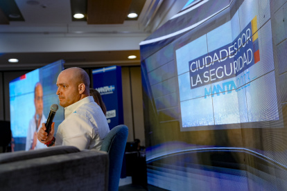 Agustín Intriago, alcalde de Manta.