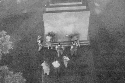 Cámaras de videovigilancia detectaron vandalismo en monumento de
Sauces 6.