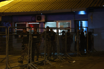 La Policía se encontraba resguardando el lugar.