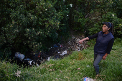 Desechos. El malestar de la gente de estas comunidades recae en la acumulación de todo tipo de basura
