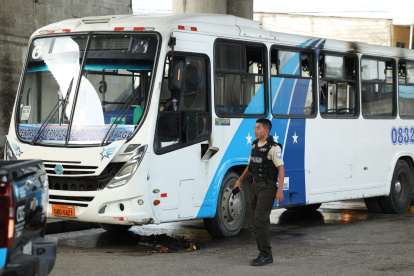 Quedaron los rastros del hecho en La Prosperina.