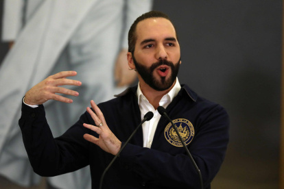 El presidente de El Salvador, Nayib Bukele.