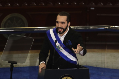 El presidente de El Salvador, Nayib Bukele, en una fotografía de archivo. EFE/Rodrigo Sura
