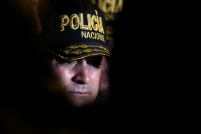 Fotografía de archivo en la que se registró al comandante General de la policía de Ecuador, Fausto Salinas, en Santo Domingo de los Tsáchilas (Ecuador).