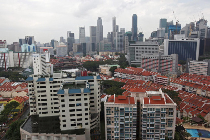 Vista general de la ciudad-Estado asiática de Singapur.
