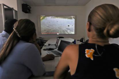 La vocería del consorcio muestra a EXPRESO el avance de las obras de dragado.