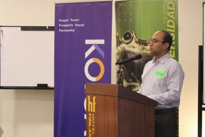 Francisco Prieto, director de Inabio, durante su ponencia en el taller.