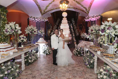 Los novios disfrutaron junto a sus casi 450 invitados de una tarde y noche llena de alegría.