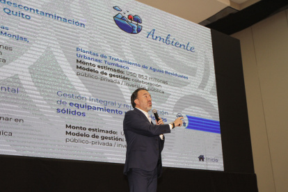 El pasado lunes, el alcalde de Quito, Pabel Muñoz, presentó el portafolio de inversiones de la ciudad.