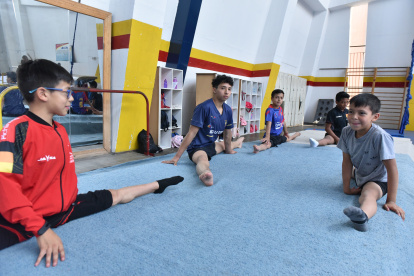 Los pequeños gimnastas siguen entrenando con la mira en poder competir el Campeonato Sudamericano que se llevará a cabo en Argentina a fin de agosto.
