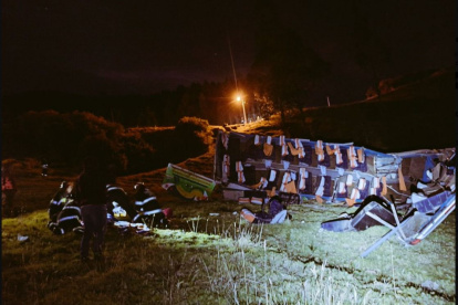 Accidente. La madrugada de este viernes ocurrió un siniestro de tránsito en la vía a Papallacta.