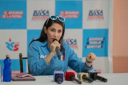 La candidata estuvo el 3 de agosto en Pastaza y mostró su molestia por la inclusión de Morantes en la lista.