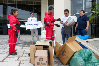 Se recogió material en diferentes unidades académicas.