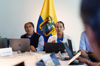 Yaku Pérez y Nory Pinela, el binomio de la alianza "Claro que se Puede".