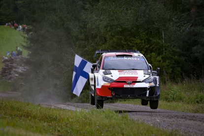 El piloto de Toyota está a nada de ganar el rally.