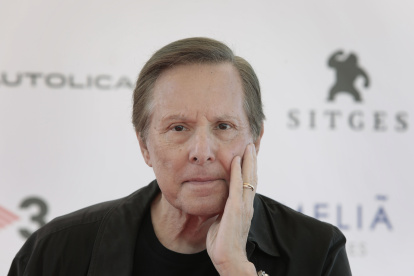 William Friedkin durante una rueda de prensa en el Festival de Cine Fantástico de Sitges, en España.