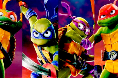 Mutant Mayhem (Tortugas Ninja, caos mutante) se exhibe en la mayoría de países del mundo occidental,