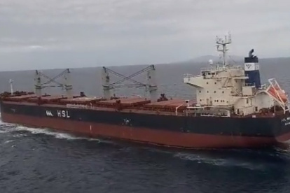 Buque de bandera panameña.