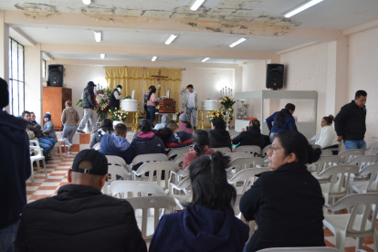 Capilla. En la sede de la Junta de Agua Potable de La Florida Centro se cumplió con el velatorio.