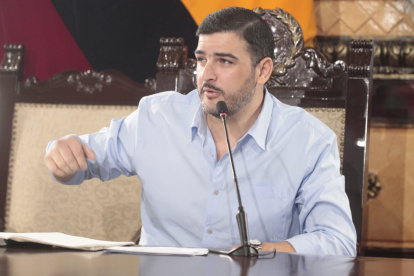 El alcalde de Guayaquil, Aquiles Álvarez, habló sobre cómo recibió el Municipio.