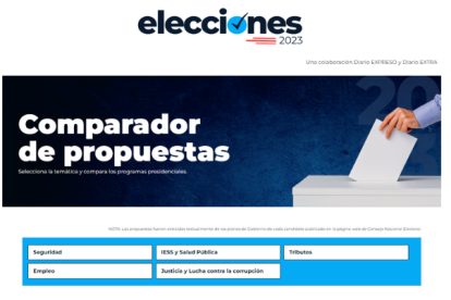 Desde www.expreso.ec se puede acceder al comparador de propuestas.