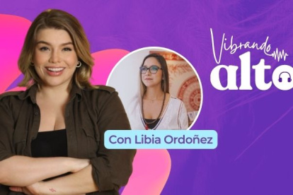 Libia Ordoñez en un episodio de Vibrando Alto.