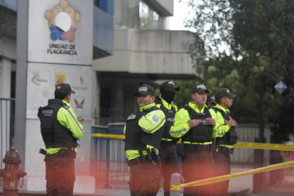 La Fiscalía de Flagrancia permanece con resguardo policial y no hay acceso para particulares.