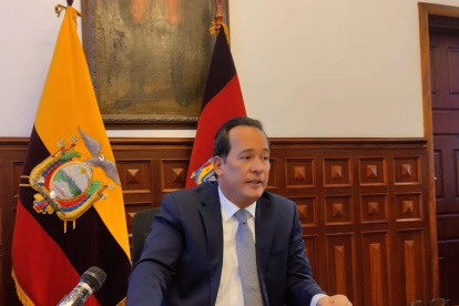 Anuncio. El ministro dijo que al candidato le asesinaron por sus ideas.