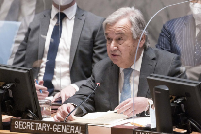 Imagen de archivo del secretario general de la ONU, António Guterres.