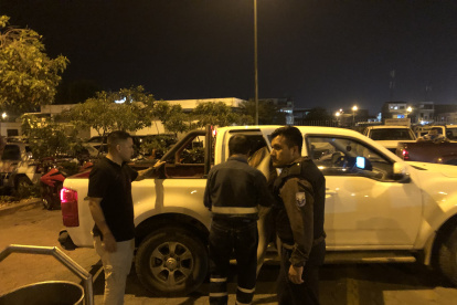 Uno de los secuestradores fue detenido por los uniformados de la Policía Nacional.